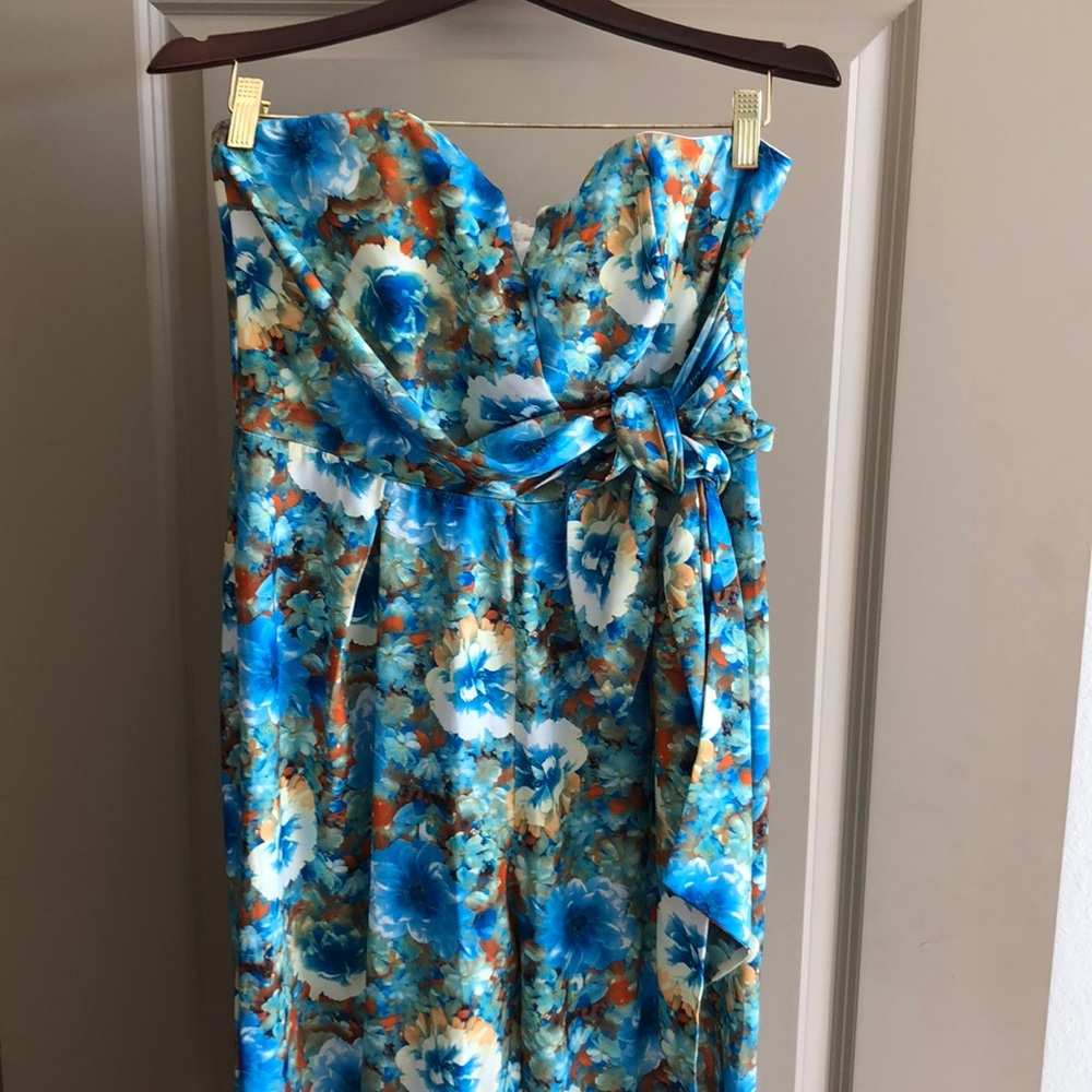 Lulumari-strapless full length romper
